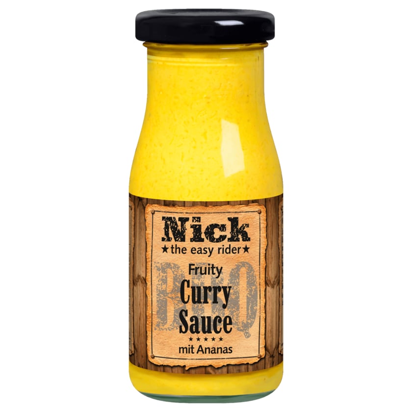 Nick BBQ Fruity Curry Sauce mit Ananas 140ml